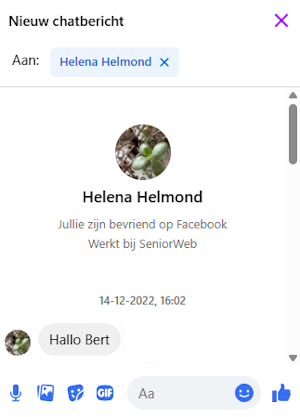 Chatberichten sturen